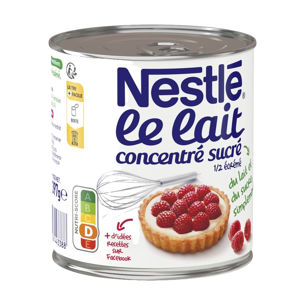 NESTLE® Lait Concentré Sucré 4% MG Boîte 397g