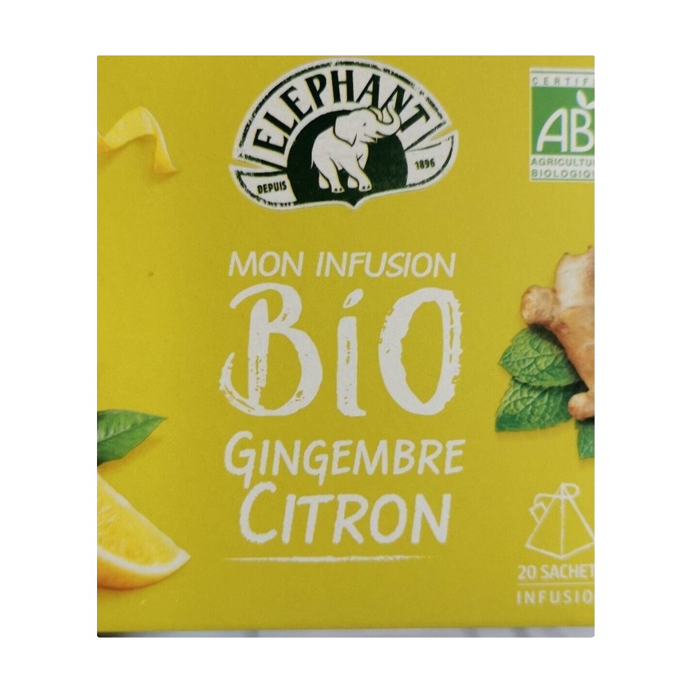 Mon infusion Bio gingembre citron